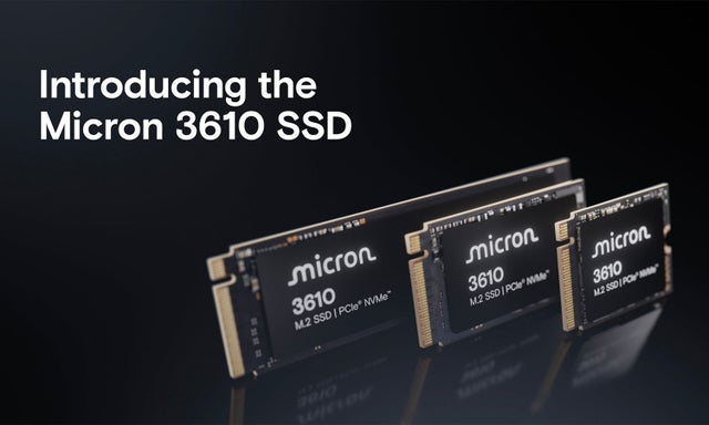 A screen capture of the video 'Introducting the Micron 3610 SSD'.